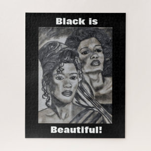 QUEBRA-CABEÇA NEGRO É UMA BELA MULHER