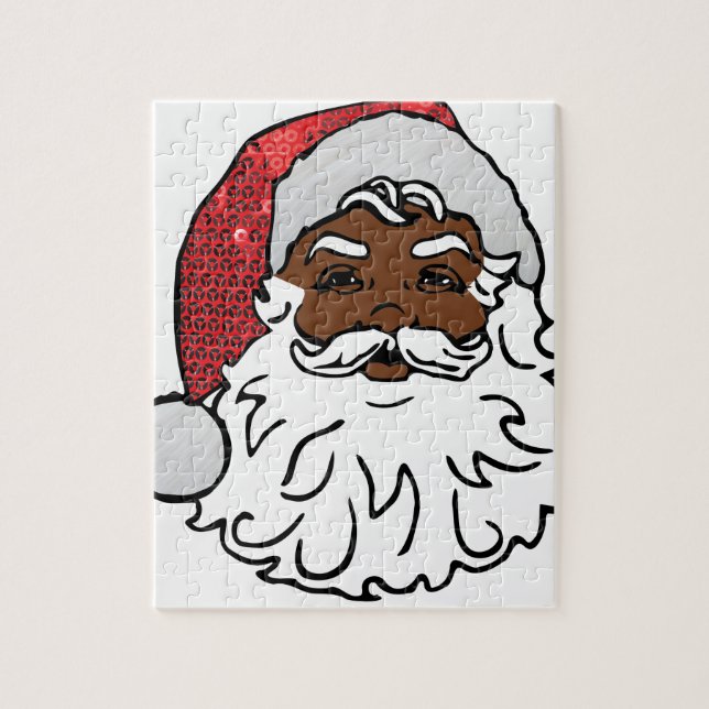 Quebra-cabeça negro santa claus (Vertical)