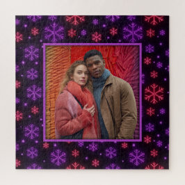 Quebra-cabeça Neon Snowflakes