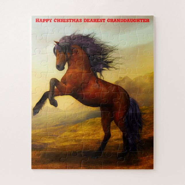 Quebra-cabeça Neta de Natal. (Vertical)