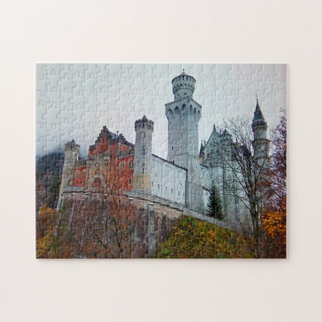 Quebra-cabeça Neuschwanstein Castle Alemanha. (Horizontal)