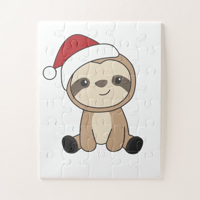 Quebra-cabeça Neve de Natal Lenta Animais de inverno (Vertical)