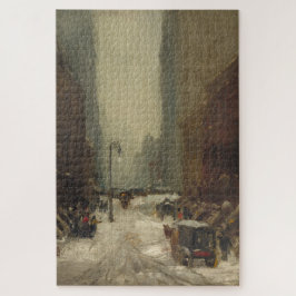 Quebra-cabeça Neve em Nova Iorque (inverno em NYC)