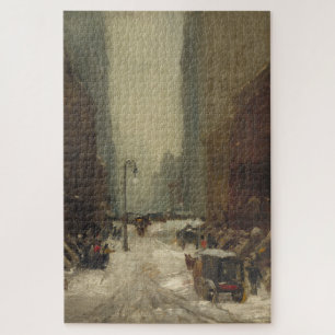 Quebra-cabeça Neve em Nova Iorque (inverno em NYC)