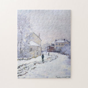 Quebra-cabeça Neve no Argenteuil Monet Fine Art