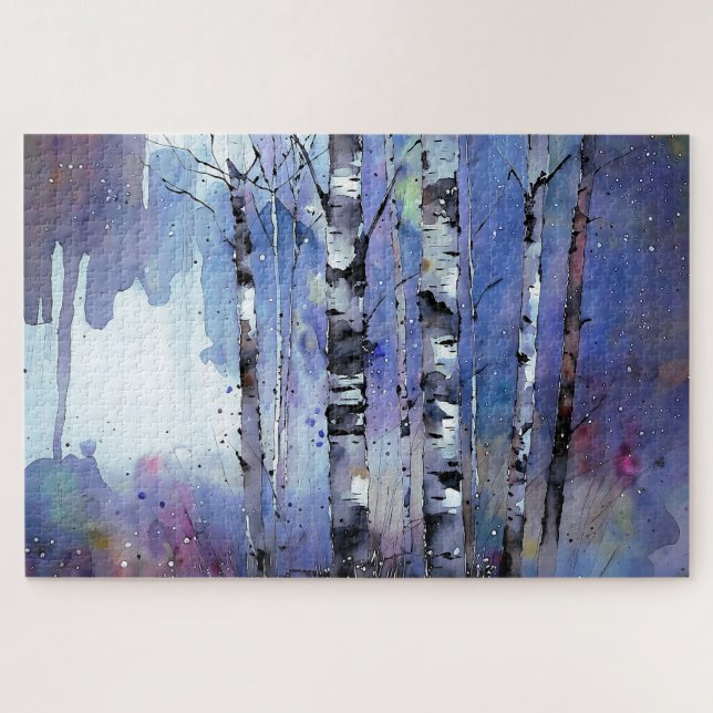 Quebra-cabeça Neve no passarinho encantado (Horizontal)