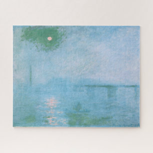 Quebra-cabeça Névoa sobre o Tamisa (por Claude Monet) Quebra-cab