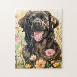 Quebra-cabeça Newfoundland Watercolor Puzzle