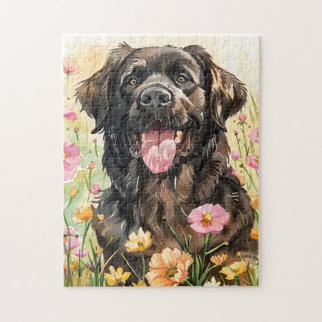 Quebra-cabeça Newfoundland Watercolor Puzzle (Vertical)