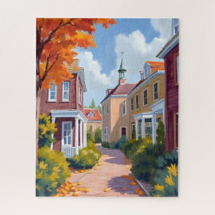 Quebra-cabeça Newport Rhode Island Aquarela
