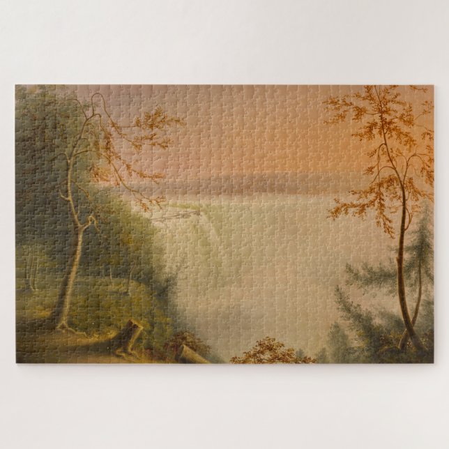 Quebra-cabeça Niagara Falls (Faixas de Ferradura) (Rembrandt Pea (Horizontal)