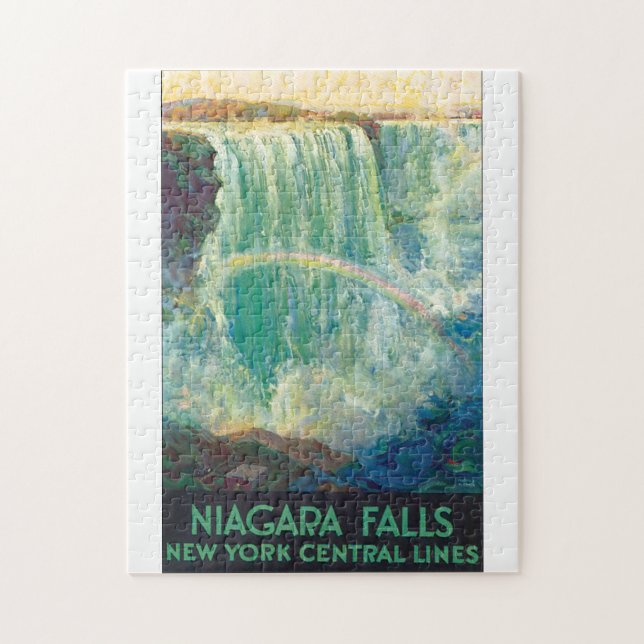 Quebra-cabeça Niagra cai trabalhos de arte do poster das viagens (Vertical)