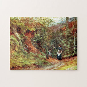 Quebra-cabeça Night-jar Lane Witley por Helen Allingham
