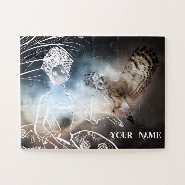 Quebra-cabeça Night Owl and Lady (Horizontal)