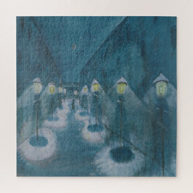 Quebra-cabeça Night Street (Street By Night) (1922) Walter Grama (Vertical)