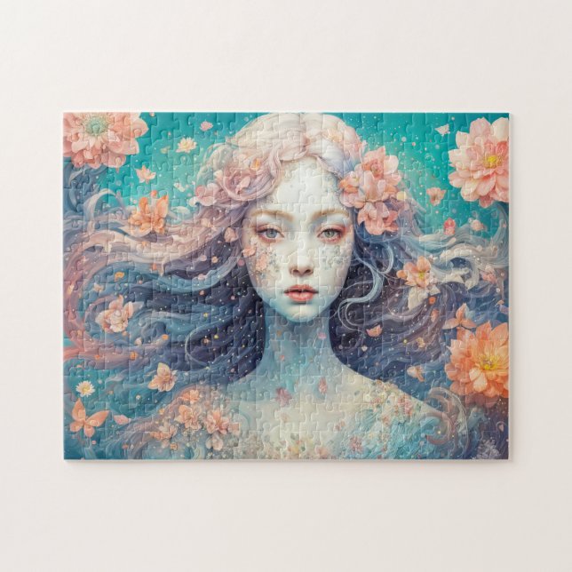 Quebra-cabeça Ninfas das Flores Encantadas em Flor (Horizontal)