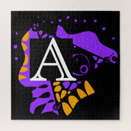 Quebra-cabeça Ninho de aves - Letra inicial personalizada A