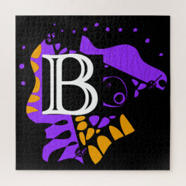 Quebra-cabeça Ninho de aves - Letra inicial personalizada B