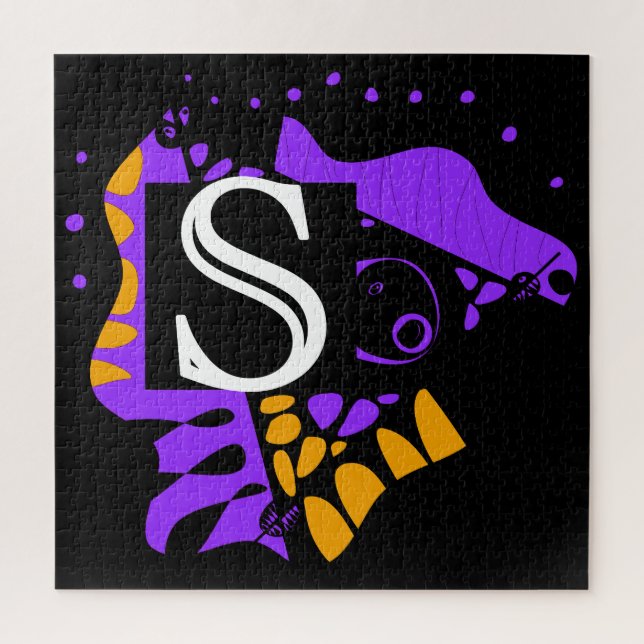 Quebra-cabeça Ninho de aves - Letra inicial personalizada R (Vertical)