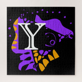 Quebra-cabeça Ninho de aves - Letra inicial personalizadaY