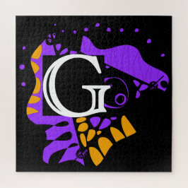 Quebra-cabeça Ninho de pássaro - Letra inicial personalizada G