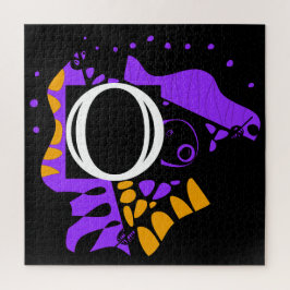 Quebra-cabeça Ninho de pássaro - Letra inicial personalizada O