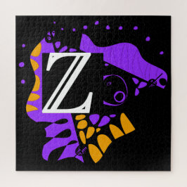 Quebra-cabeça Ninho de pássaro - Letra inicial personalizada Z