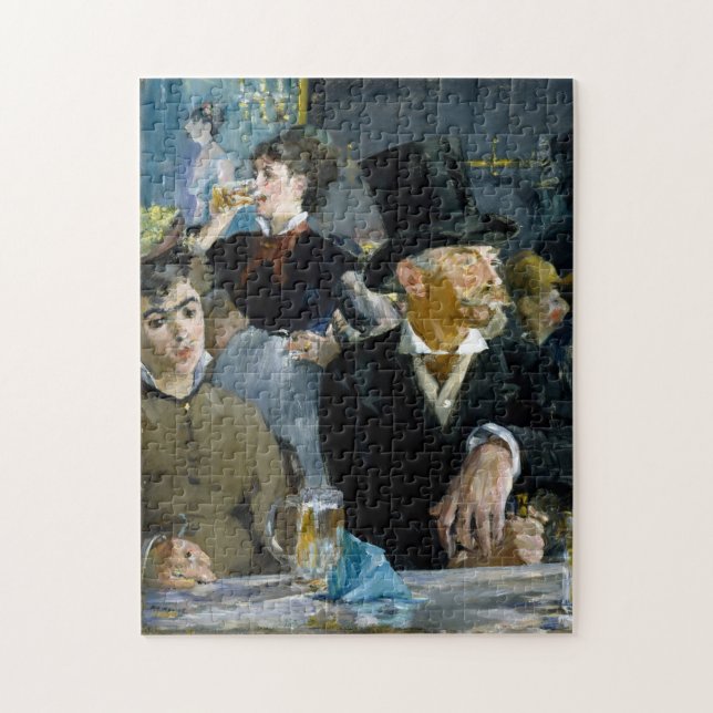 Quebra-cabeça No Café por Manet Impressionist Painting (Vertical)