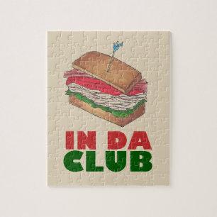 Quebra-cabeça No Da Club Turkey Club Sandwich Engraçado Foodie G