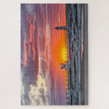 No início do pôr do sol