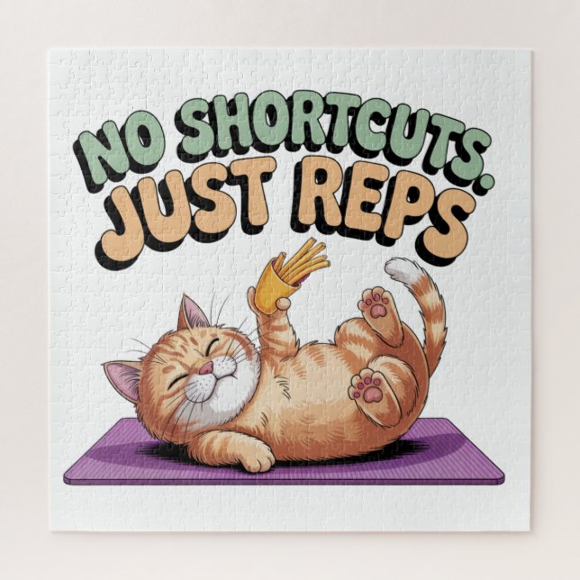 Quebra-cabeça No Shortcuts. Just Reps (Vertical)