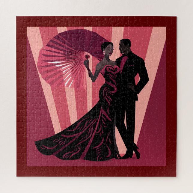 QUEBRA-CABEÇA NOIR ELEGANCE-RED #1 (Vertical)