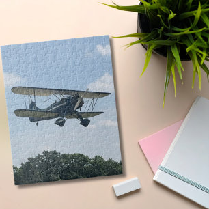 Quebra-cabeça Noite da Família de Fotos do Avião Azul Waco