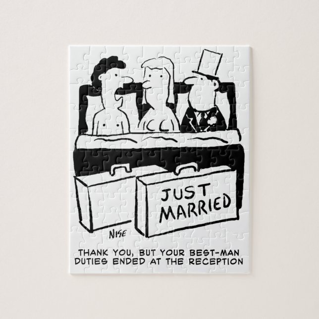 Quebra-cabeça Noite de Casamento em Lua de Honeymoon para Noiva  (Vertical)