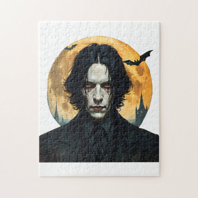 Quebra-cabeça Noite de Halloween - Ascensão de vampiro (Vertical)