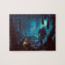 Quebra-cabeça Noite de Halloween, Lua Cheia