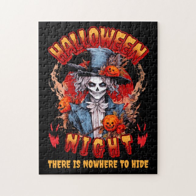 Quebra-cabeça Noite De Halloween Não Há Lugar Para Esconder (Vertical)