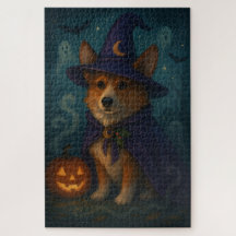 Noite de Jogo Corgi Místico Caprichoso Enfeitiçado