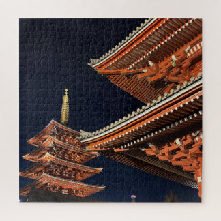Quebra-cabeça Noite de Kaminarimon em Tóquio Japão