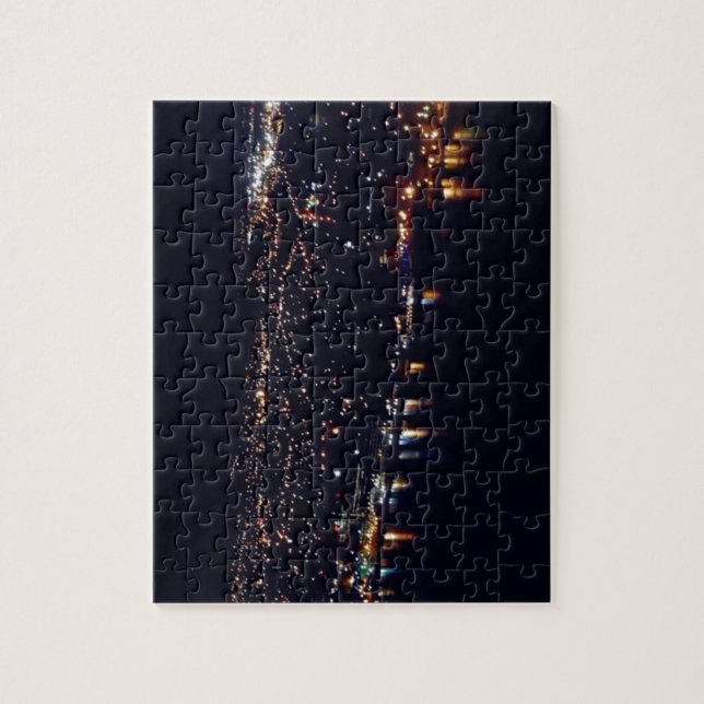 Quebra-cabeça Noite de Ruas. (Vertical)