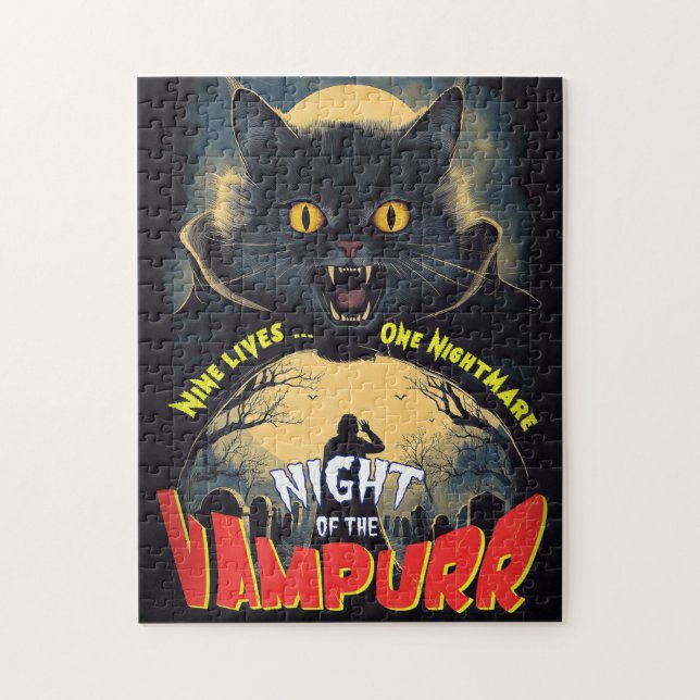 Quebra-cabeça Noite do Vampurrr - poster de horror da colheita (Vertical)