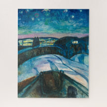 Noite Estrelada | Edvard Munch | Impressão Fotográ