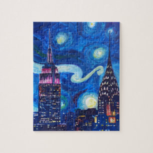 Quebra-cabeça Noite estrelado New York