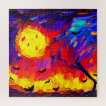 Noite Moderna de Halloween Abstrato