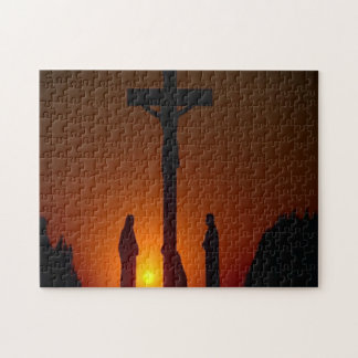Quebra-cabeça Noite na cruz da crucificação