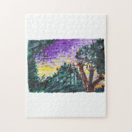 Quebra-cabeça Noite Roxa