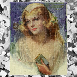 Quebra-cabeça Noiva Vintage com um casamento religioso Bíblia