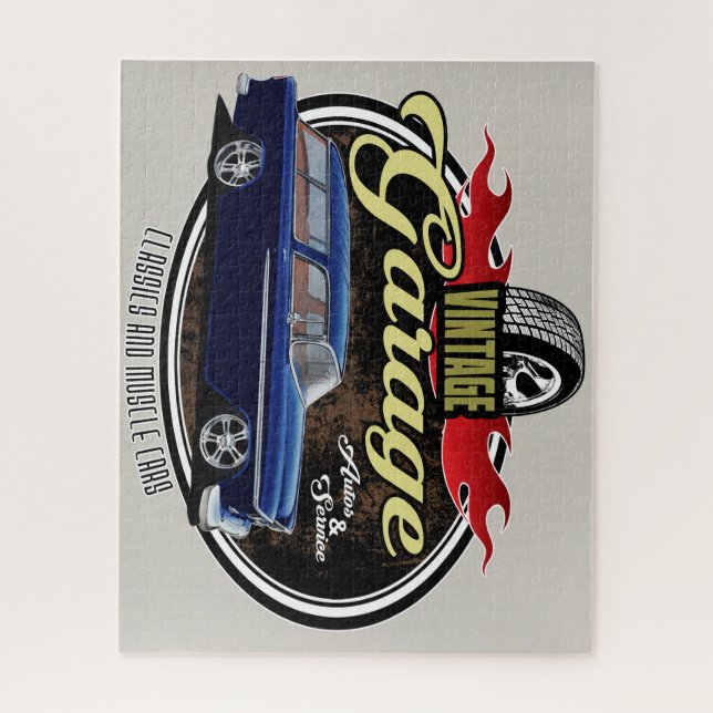 Quebra-cabeça Nômada de Garagem Clássica (Vertical)