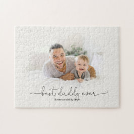 Quebra-cabeça Nome da Máscara de Foto por Aquarela do Melhor Pai
