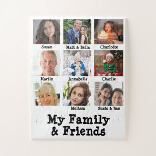Quebra-cabeça Nome Da Minha Família E Amigos E Demência Branca D